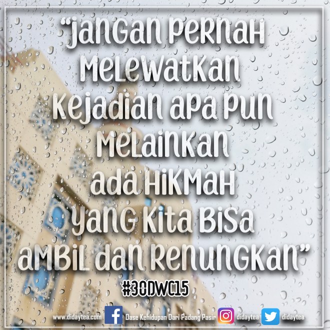 Tulisan Day 1 Doha Banjir